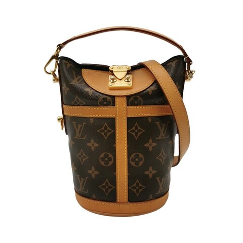 Louis Vuitton(LV)Duffle薯條包植革
Monogram印花S-lock鎖釦斜挎包單肩包晶片款