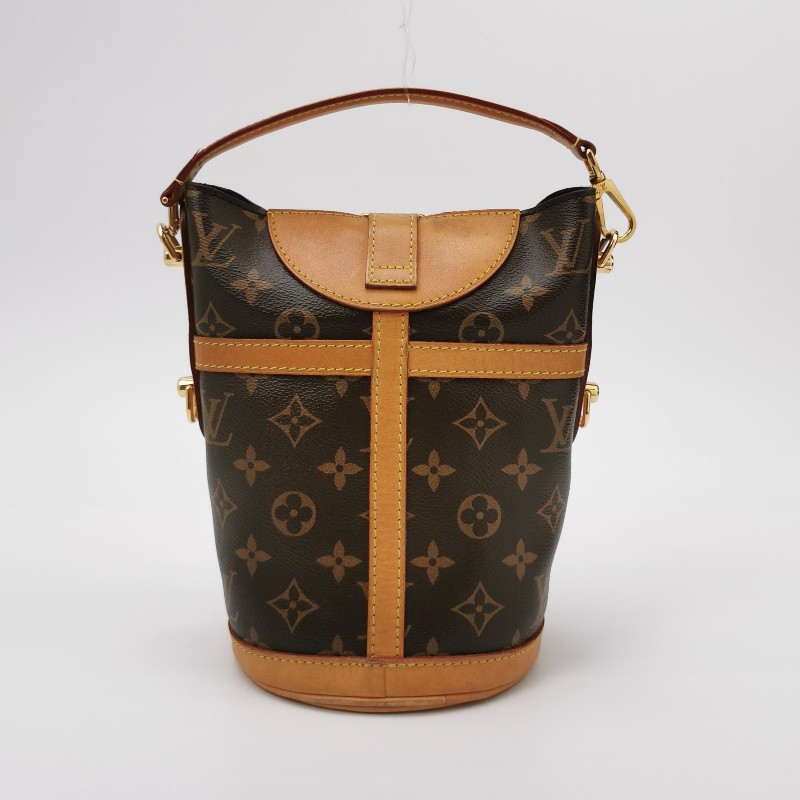 Louis Vuitton(LV)Duffle薯條包植革
Monogram印花S-lock鎖釦斜挎包單肩包晶片款-4