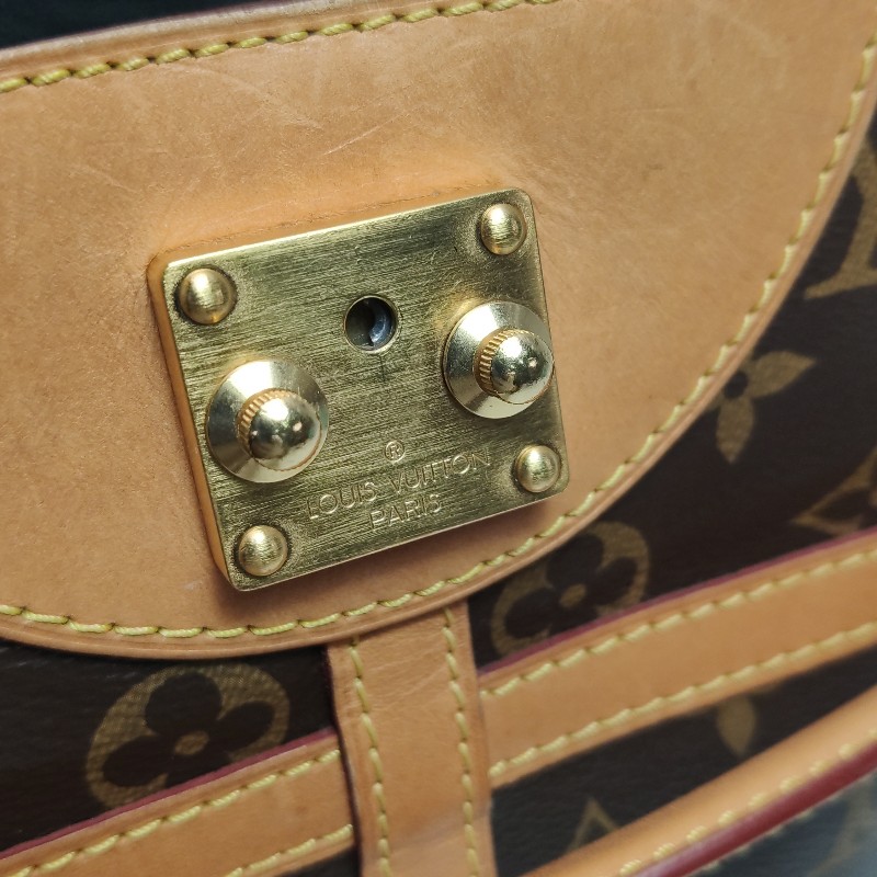 Louis Vuitton(LV)Duffle薯條包植革
Monogram印花S-lock鎖釦斜挎包單肩包晶片款-10