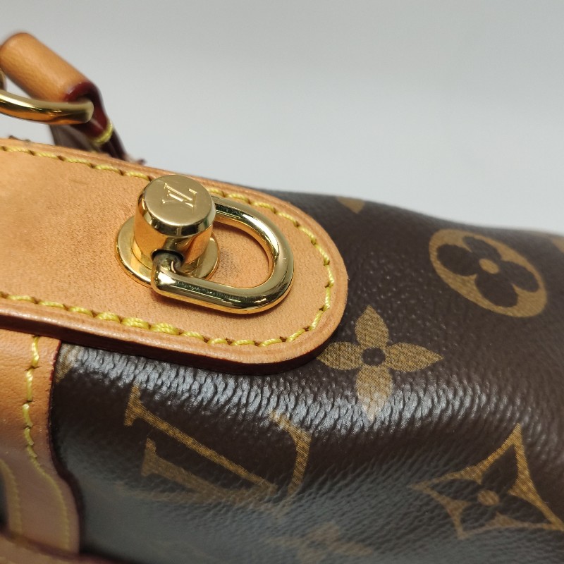 Louis Vuitton(LV)Duffle薯條包植革
Monogram印花S-lock鎖釦斜挎包單肩包晶片款-11