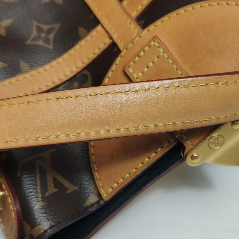 Louis Vuitton(LV)Duffle薯條包植革
Monogram印花S-lock鎖釦斜挎包單肩包晶片款-18