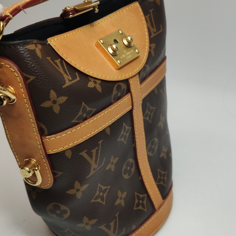Louis Vuitton(LV)Duffle薯條包植革
Monogram印花S-lock鎖釦斜挎包單肩包晶片款-19