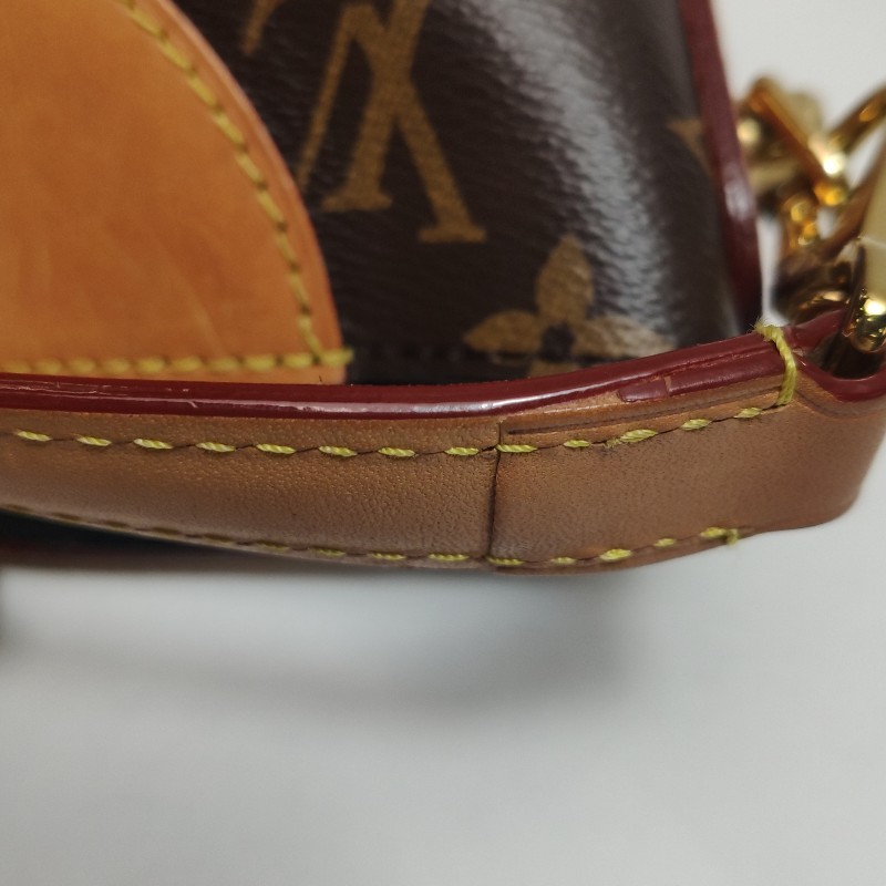 Louis Vuitton(LV)Duffle薯條包植革
Monogram印花S-lock鎖釦斜挎包單肩包晶片款-20