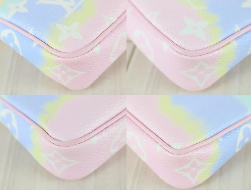 「JL精品代購」98新 LV 漸變 馬卡龍色mini 麻將包-7