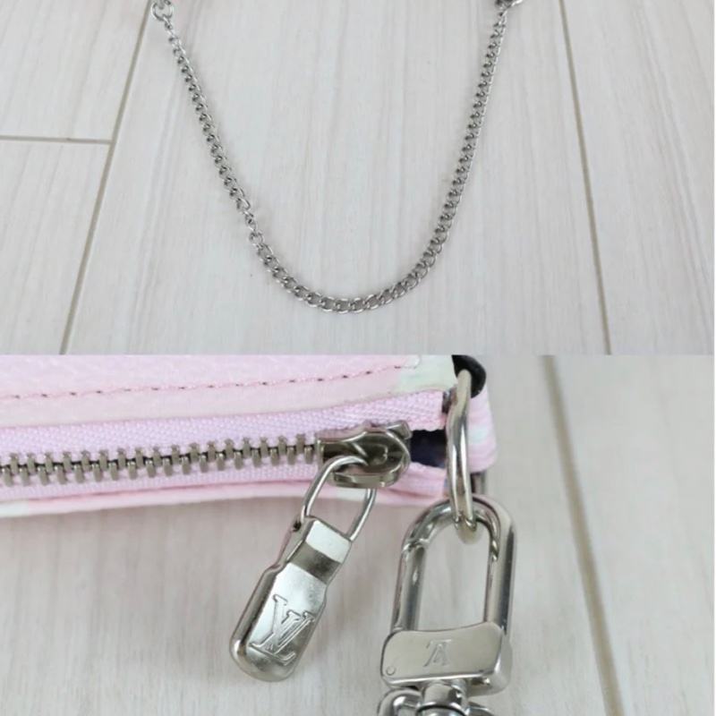 「JL精品代購」98新 LV 漸變 馬卡龍色mini 麻將包-9