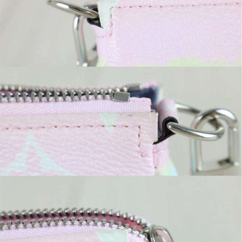 「JL精品代購」98新 LV 漸變 馬卡龍色mini 麻將包-11