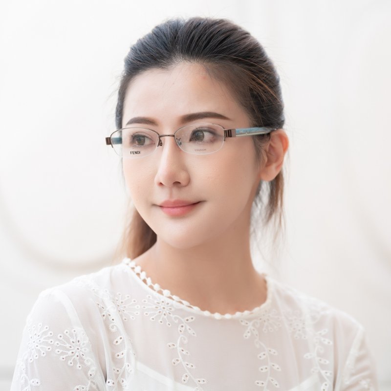 FENDI 純鈦 光學眼鏡(古銅色)-4