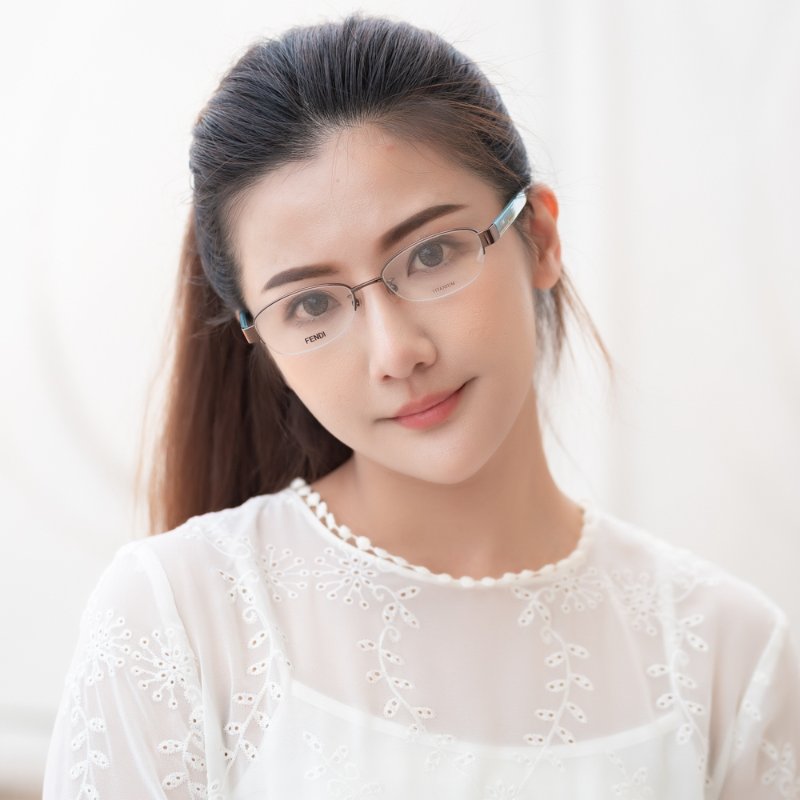 FENDI 純鈦 光學眼鏡(古銅色)-5