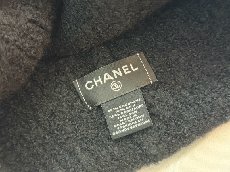 全新閑置Chanel cashmere beanie (黑)(稀有款不易撞款)-2