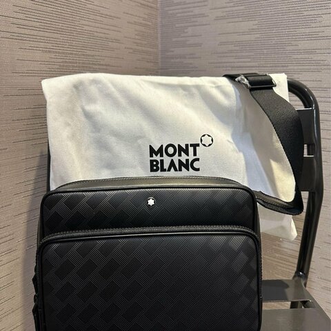 💎Han's house精品服飾💎MONTBLANC 萬寶龍 防刮牛皮 相機包