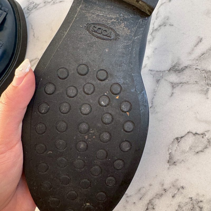 TODS 藏藍低跟流蘇 樂福鞋 牛津鞋-8