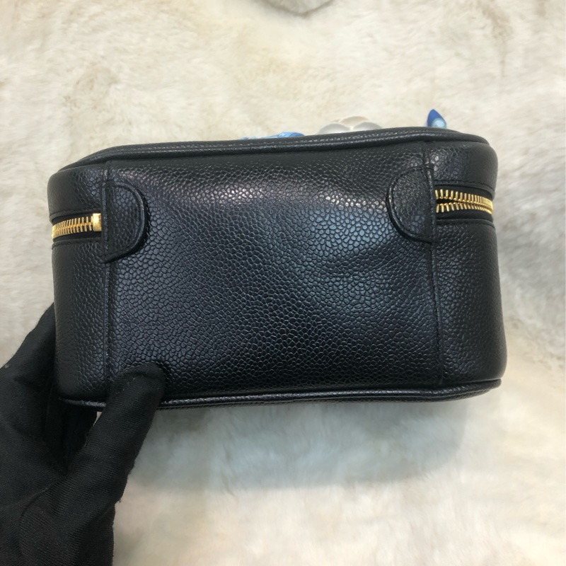 Chanel 黑色中古化妝盒子 XC146-1