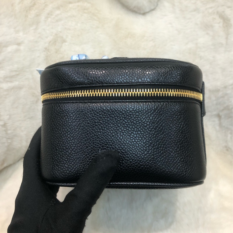 Chanel 黑色中古化妝盒子 XC146-3