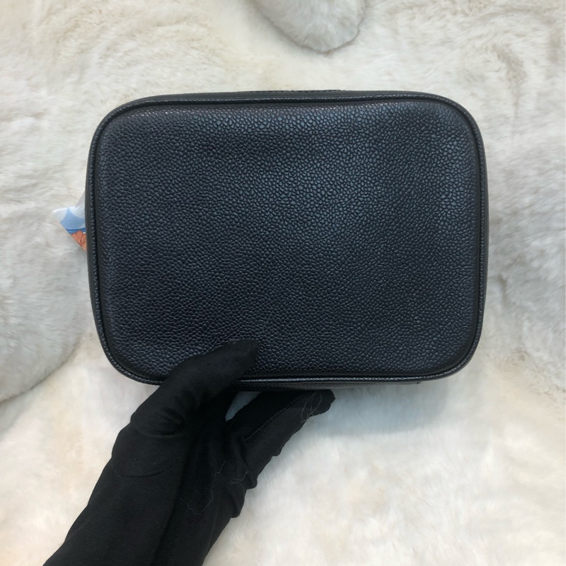 Chanel 黑色中古化妝盒子 XC146-4