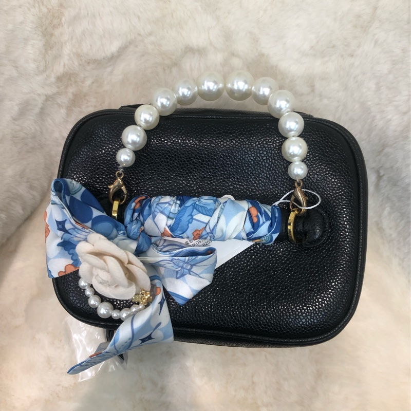 Chanel 黑色中古化妝盒子 XC146-6