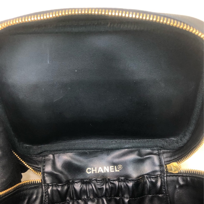 Chanel 黑色中古化妝盒子 XC146-14