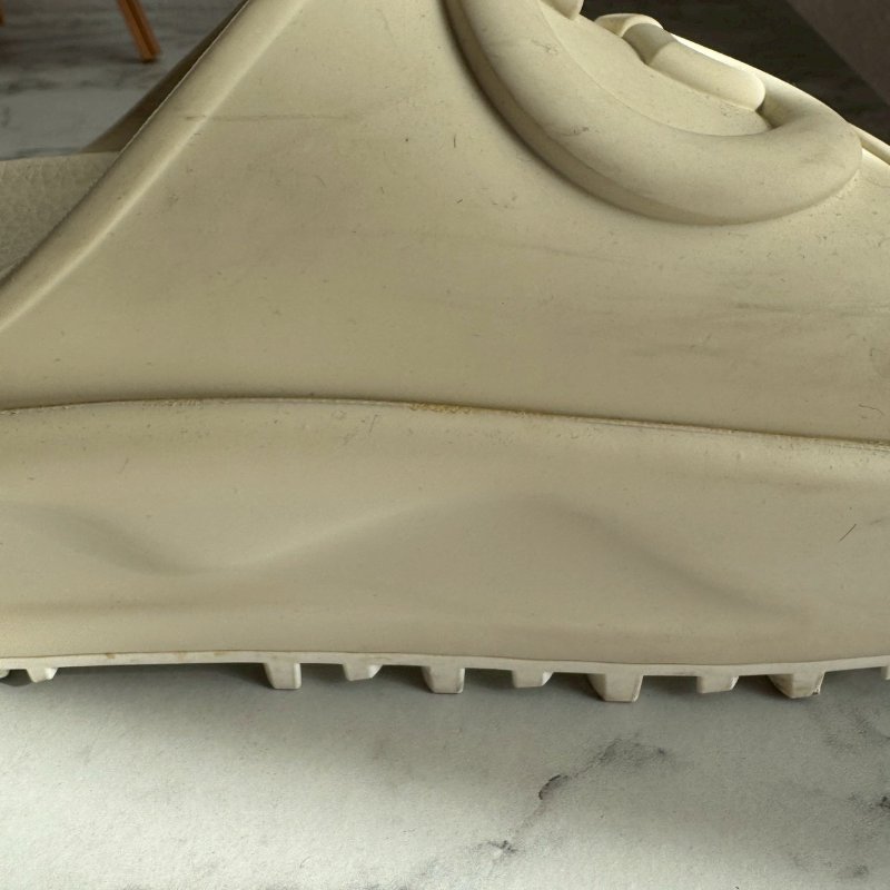 全網最低✨Gucci 米黃色厚底雙G休閒拖鞋-24