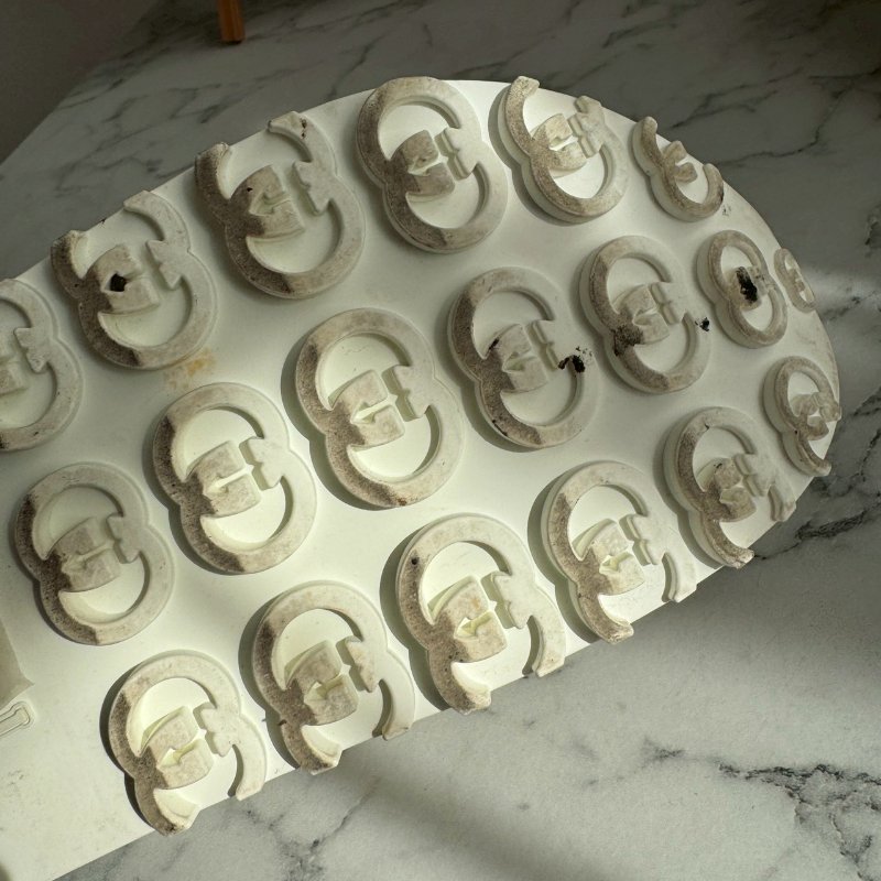 全網最低✨Gucci 米黃色厚底雙G休閒拖鞋-27