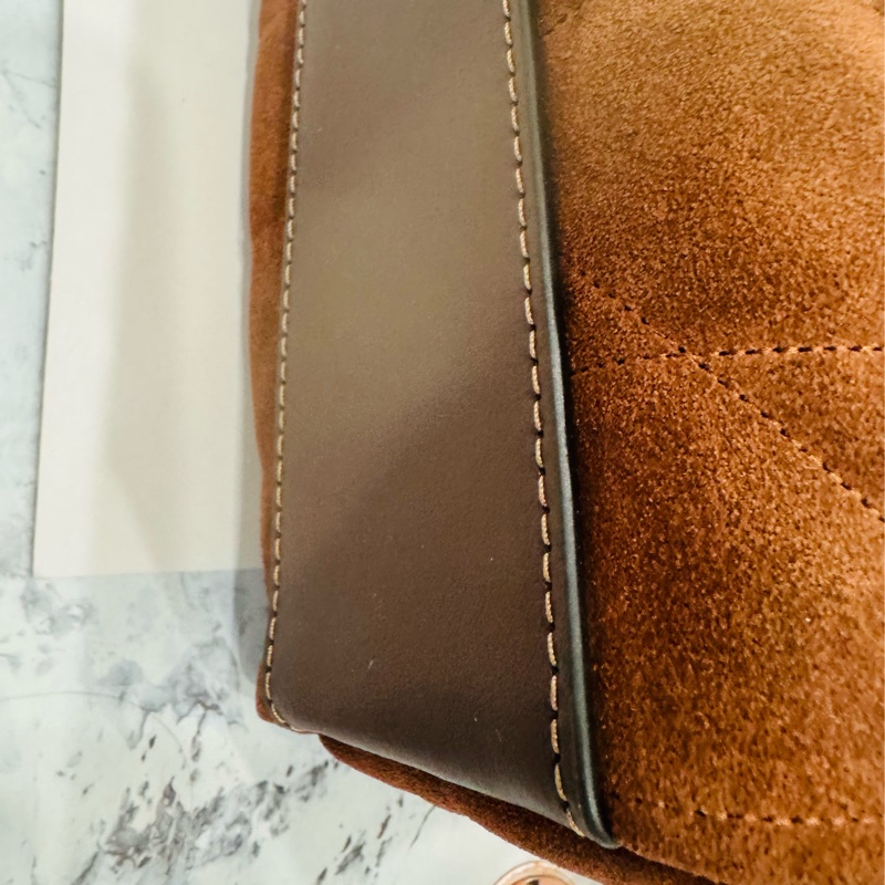 全新COACH FAYE拉繩包 斜背包-10