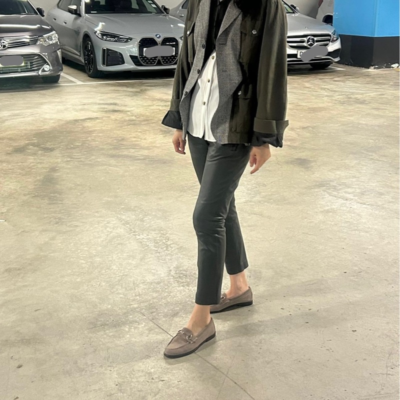 Alexander McQueen 軍绿色+灰格紋外套-9