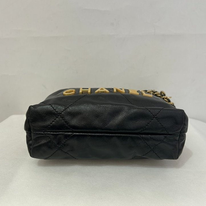 CHANEL黑金羊皮22BAG MINI-4