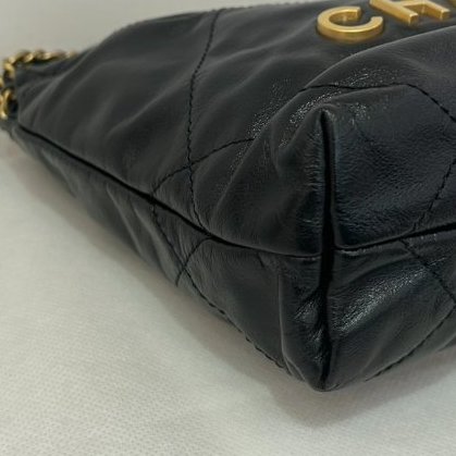 CHANEL黑金羊皮22BAG MINI-5