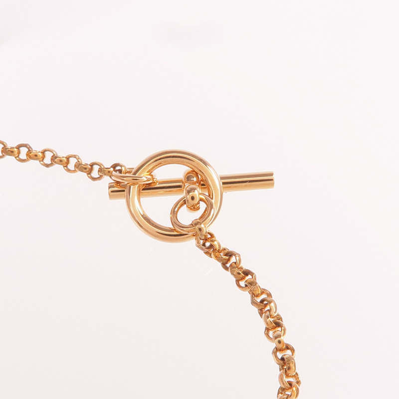 HERMES 18K玫瑰金Ex-Libris Bracelet鑽石手鏈-4