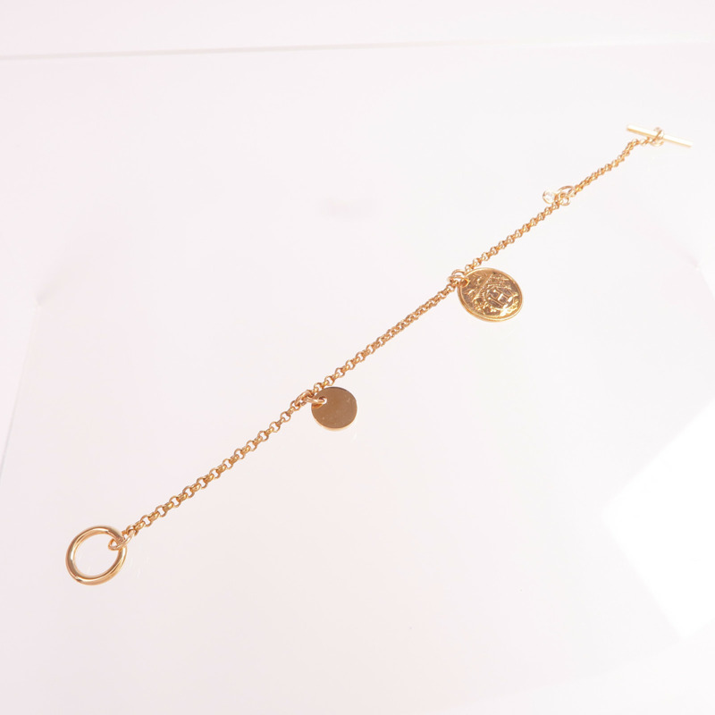 HERMES 18K玫瑰金Ex-Libris Bracelet鑽石手鏈-6