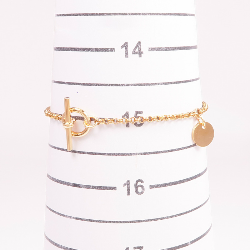 HERMES 18K玫瑰金Ex-Libris Bracelet鑽石手鏈-9