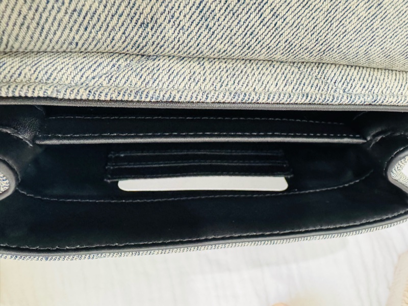 全新YSL Lou Lou V紋斜背包 牛仔包-21