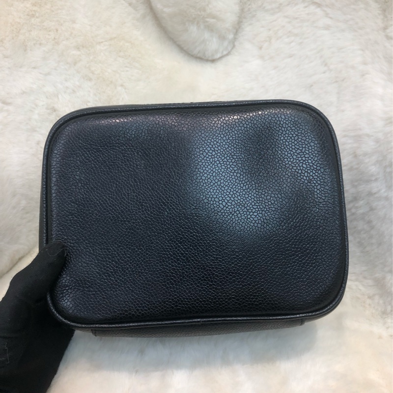Chanel 黑色中古化妝盒 XB343-4
