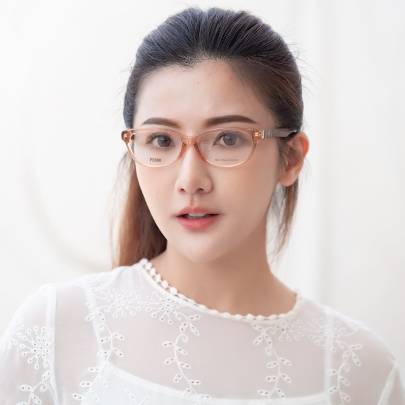 FENDI 光學眼鏡(透明咖啡色)-5