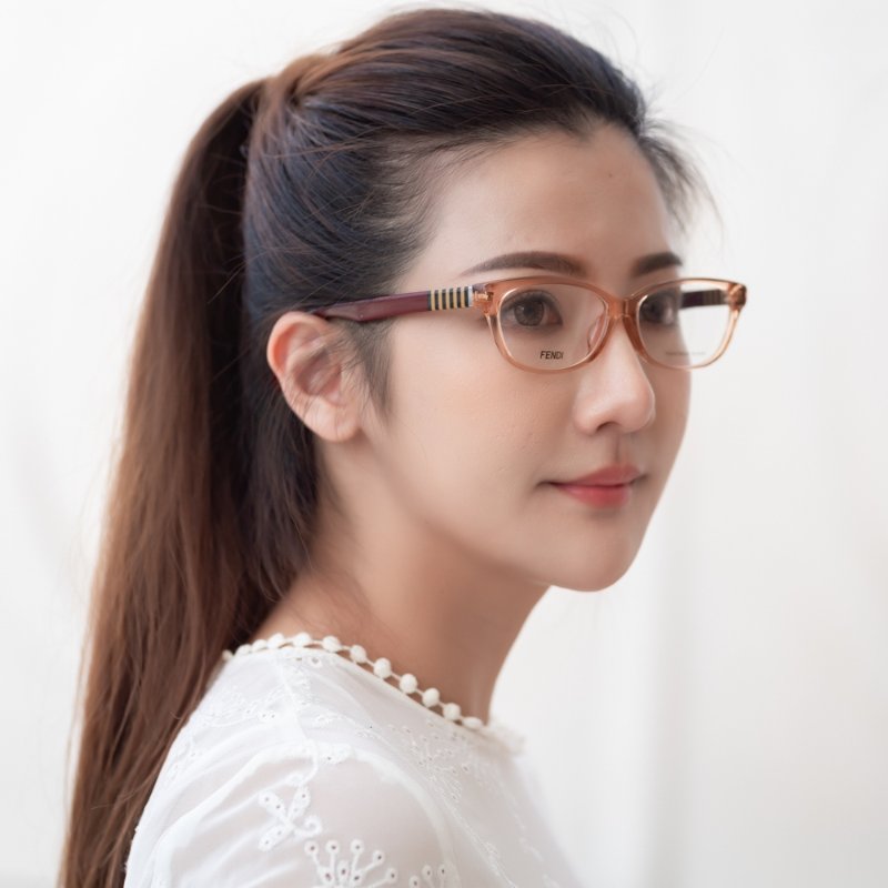 FENDI 光學眼鏡(透明咖啡色)-6