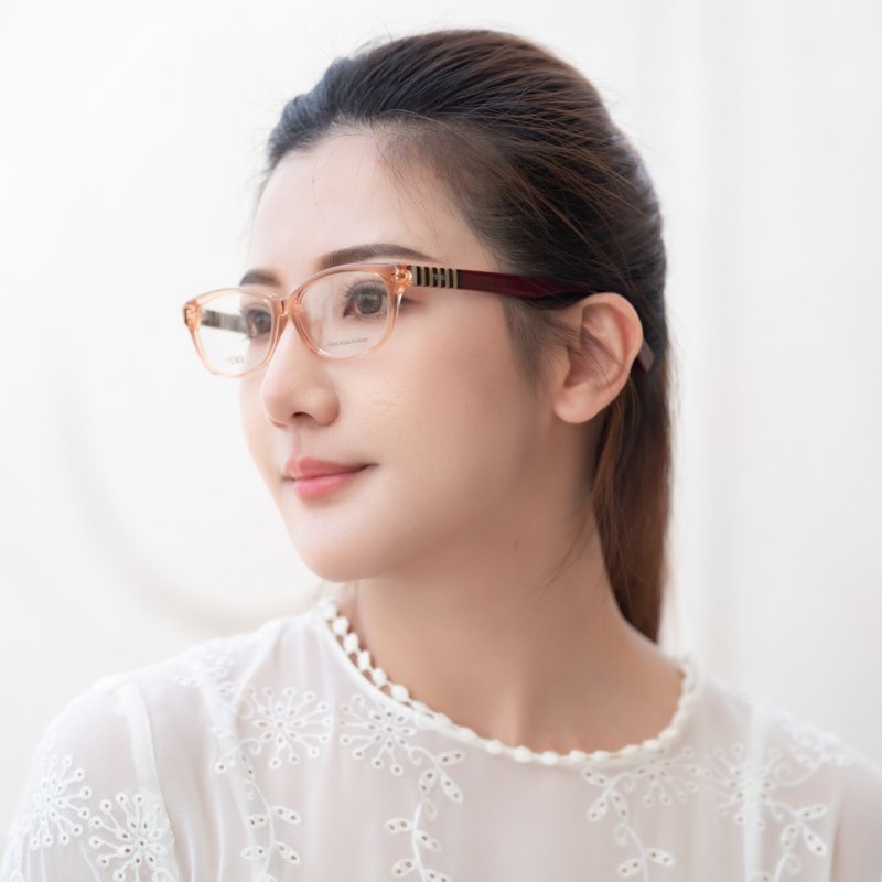 FENDI 光學眼鏡(透明咖啡色)-7