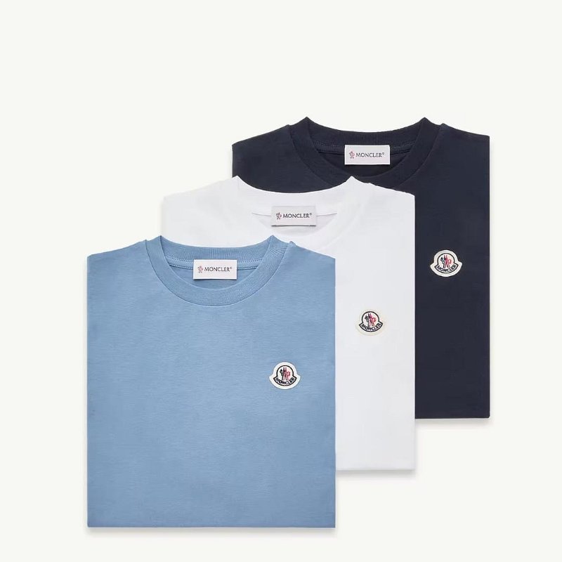 💎Han's house精品服飾💎moncler 短 T 三件組  現貨 青年款=女成人 XS 原價14900-3