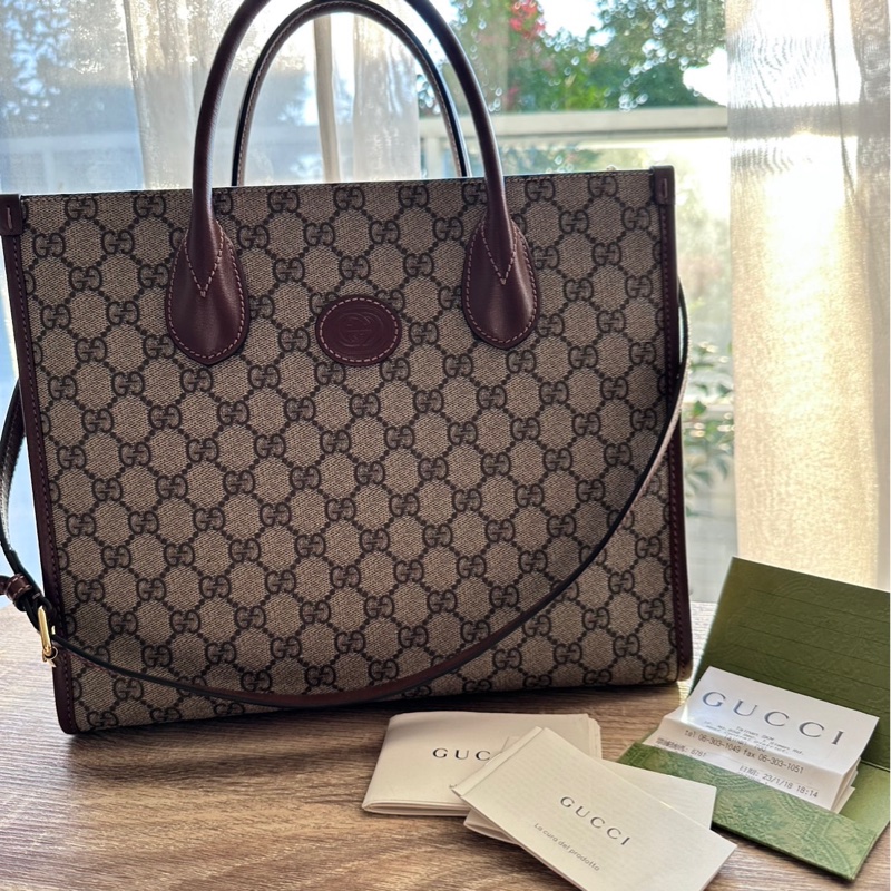 Gucci Retro 老花款托特包 (近新)-0