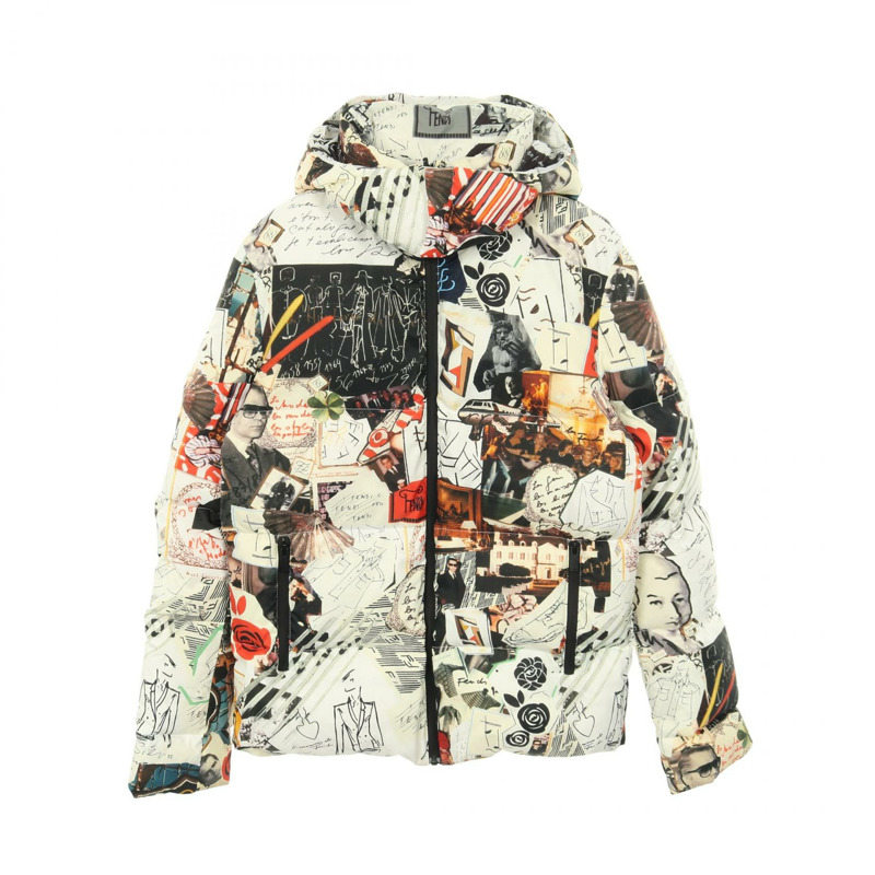 FENDI 羽絨外套 #46 尼龍 白色 多色 二手 女款-0