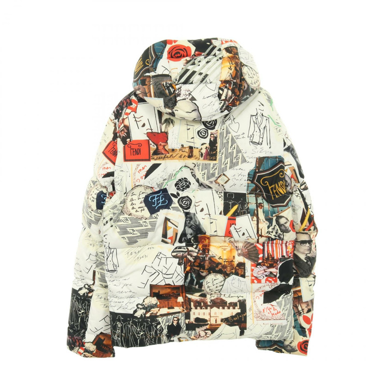 FENDI 羽絨外套 #46 尼龍 白色 多色 二手 女款-1