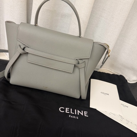 Celine 鯰魚包 Micro Belt Bag 灰