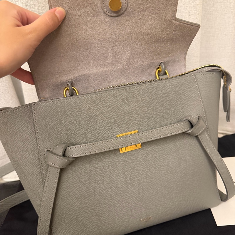 Celine 鯰魚包 Micro Belt Bag 灰-4