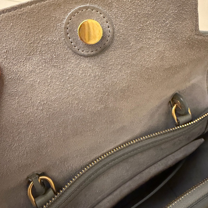 Celine 鯰魚包 Micro Belt Bag 灰-8