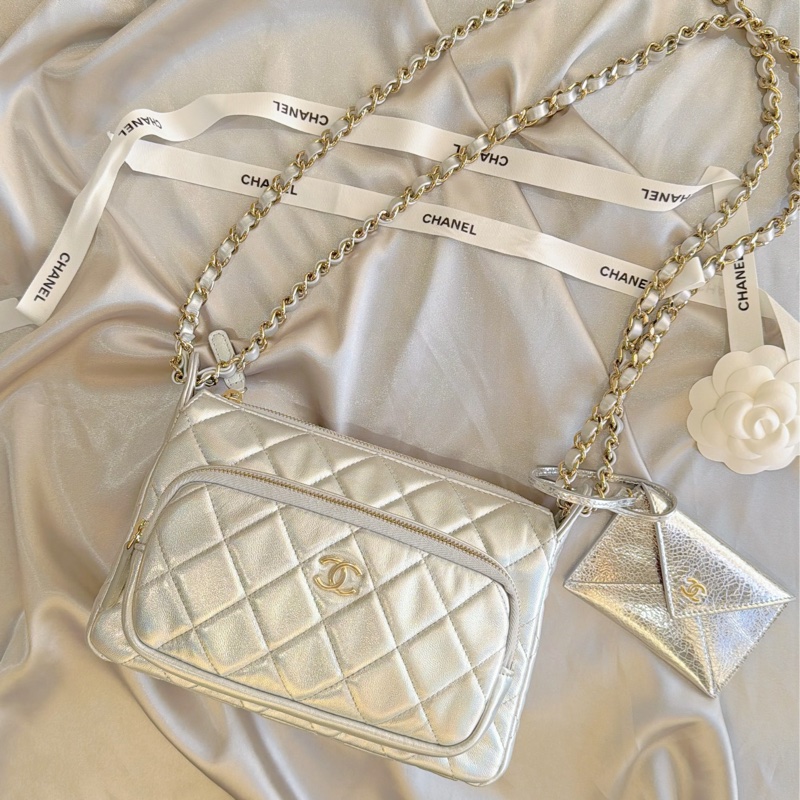 Chanel 相機包小郵差✨芯片款-銀河系美品-2