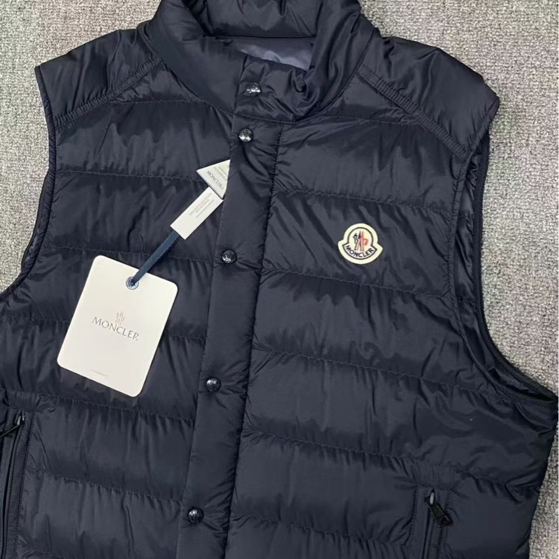 Moncler Barthe 男款 海軍藍 羽絨馬甲#2 3 4-3