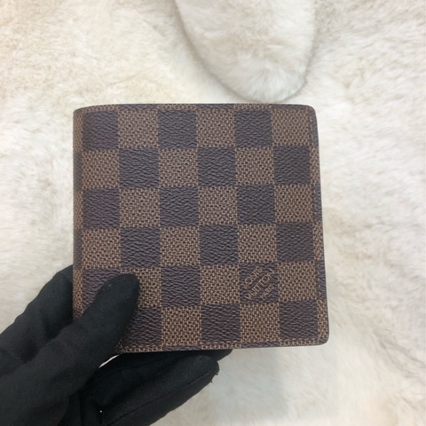 LV 棋盤格散子位短銀包 短夾  XC069