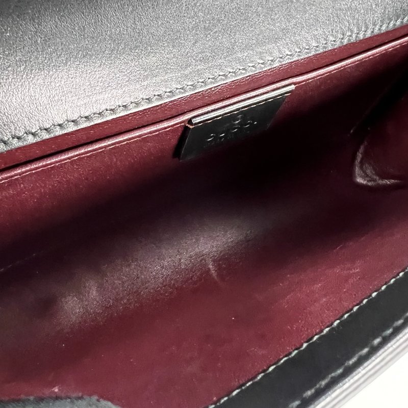 GUCCI 572375 黑ZUMI金鍊包-4