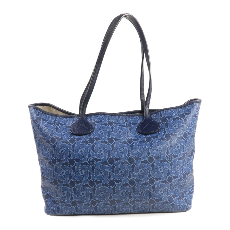 CELINE 塗層帆布Tote Bag銀扣手挽袋-2