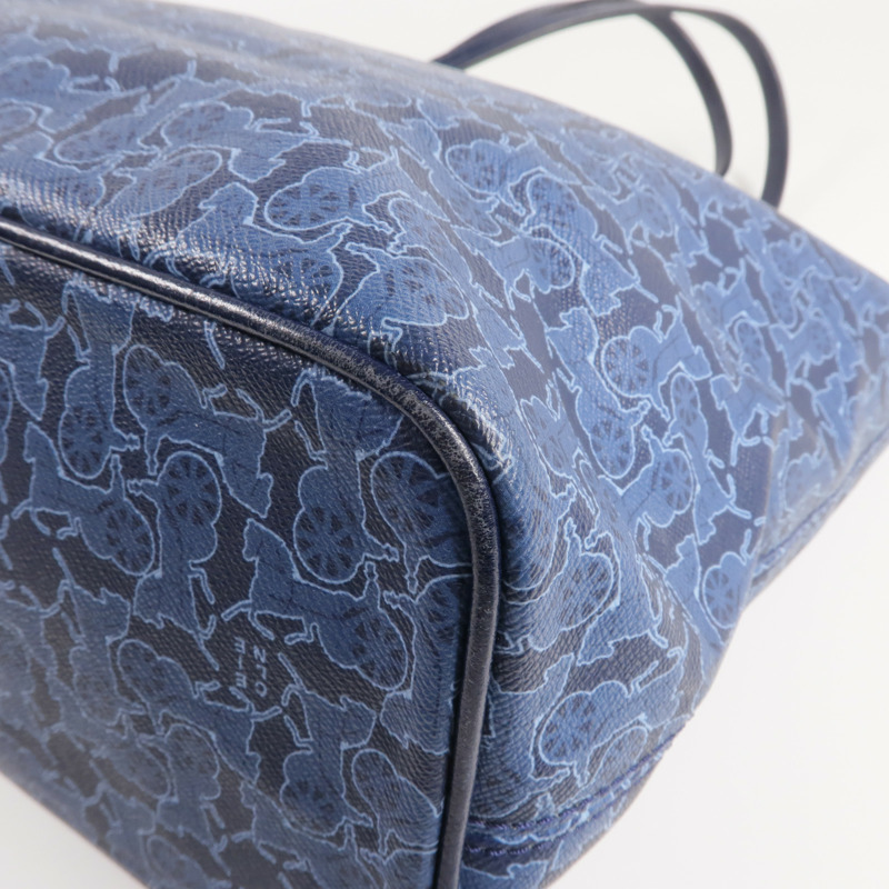 CELINE 塗層帆布Tote Bag銀扣手挽袋-8