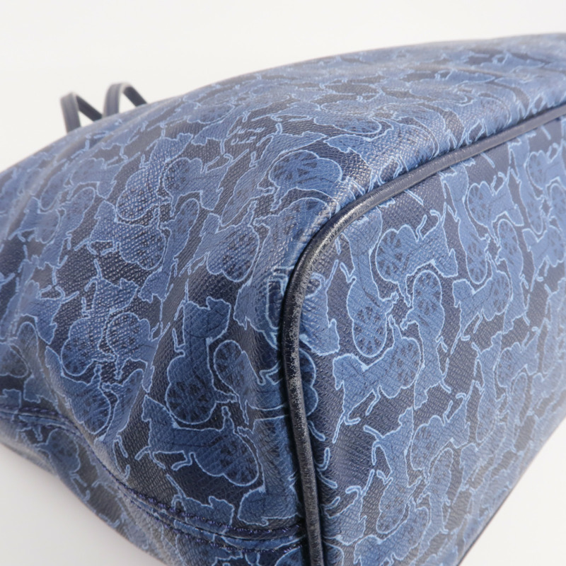 CELINE 塗層帆布Tote Bag銀扣手挽袋-9