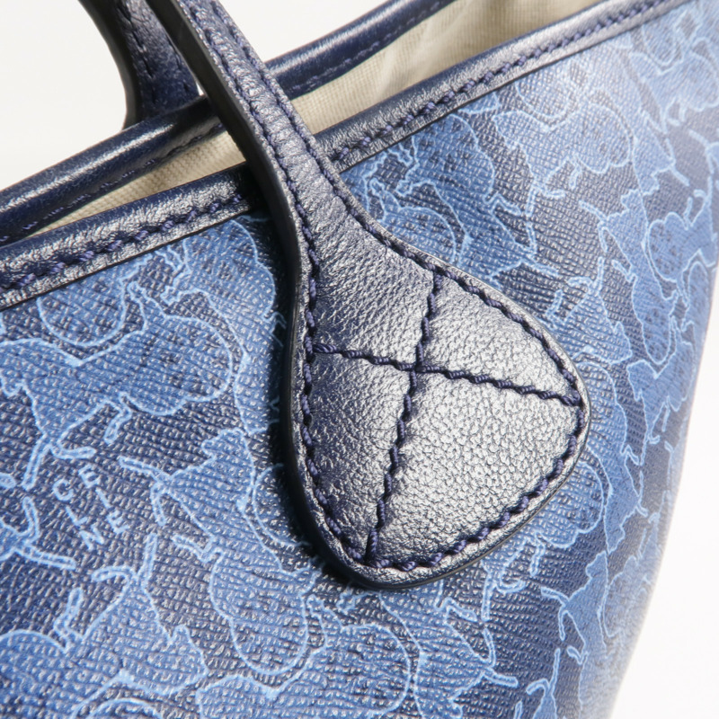 CELINE 塗層帆布Tote Bag銀扣手挽袋-12