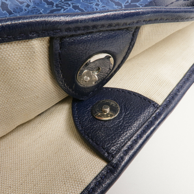 CELINE 塗層帆布Tote Bag銀扣手挽袋-13